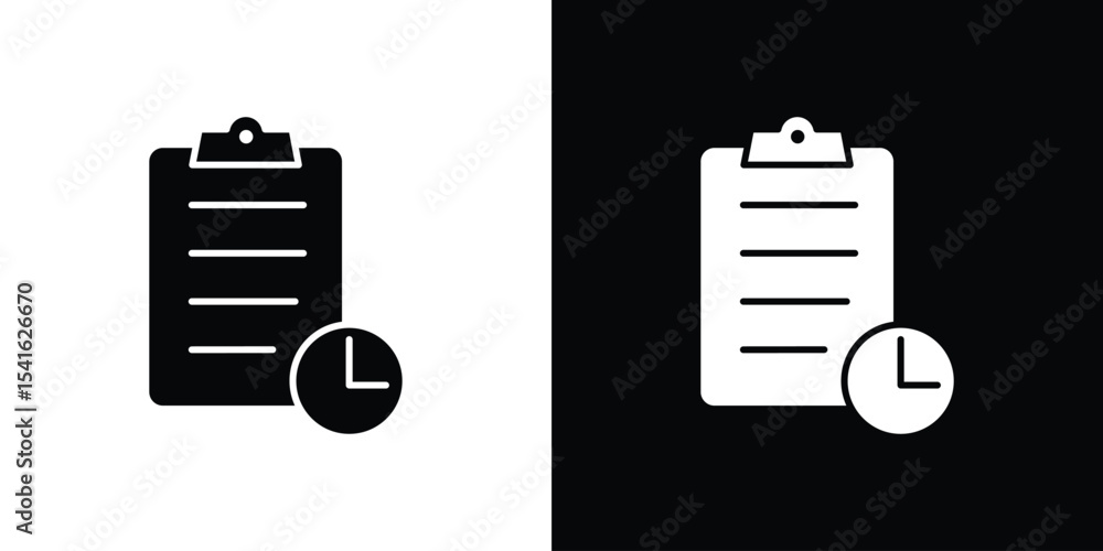 Poster timesheet icon vector scalable graphics