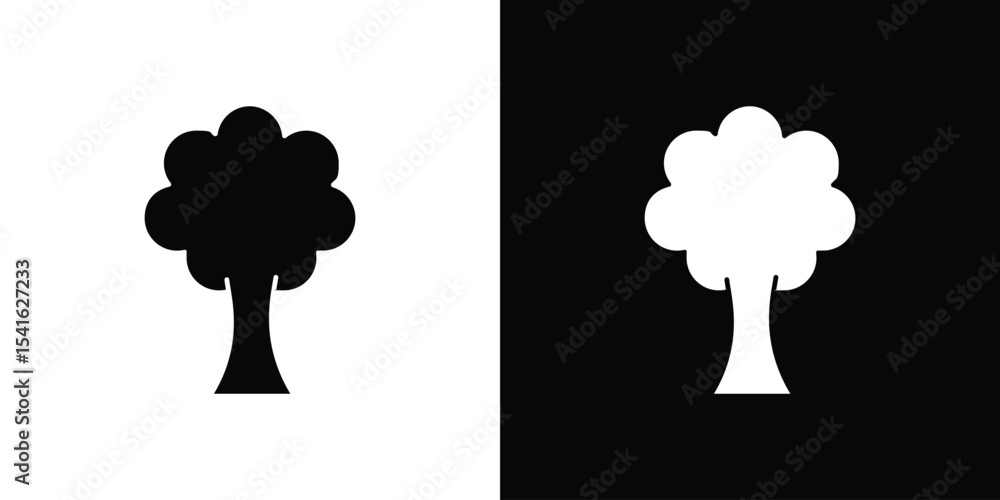 Poster tree icon vector scalable graphics