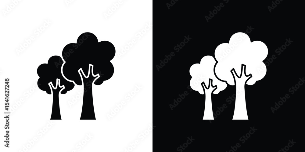 Poster trees icon vector scalable graphics