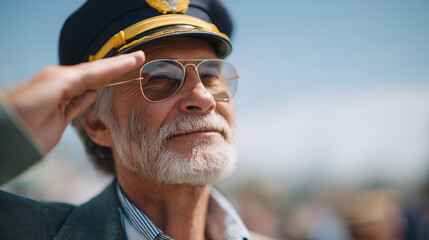 Veterans Day Parade Honor with Warplane Flyover and Tears