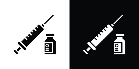 Vaccine vial icon Vector scalable graphics