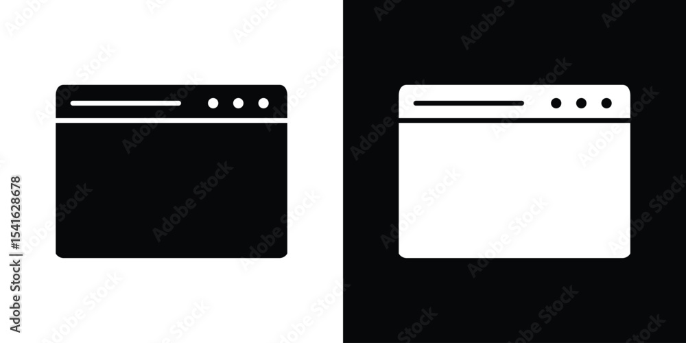 Poster window icon vector scalable graphics