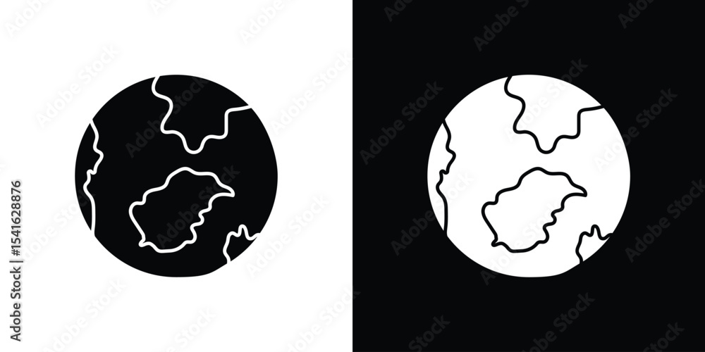 Poster world icon vector scalable graphics