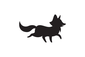 silhouette of fox image