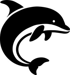 silhouette of a dolphin