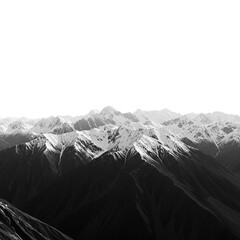 snow covered mountains