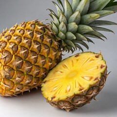 close up of pineapple.