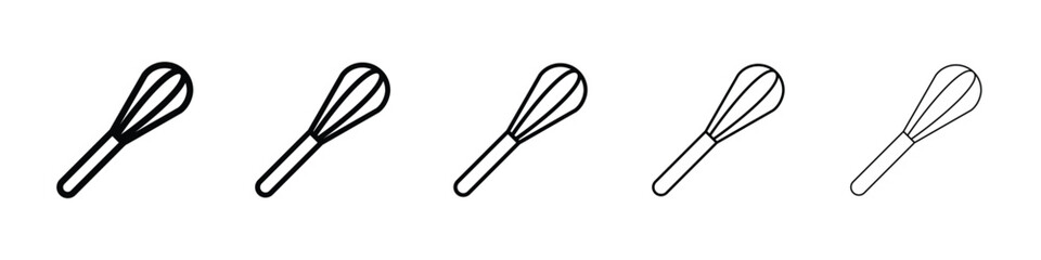 Beater icon logo in stroke lines collection