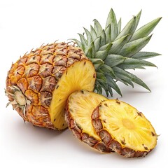 close up of pineapple.