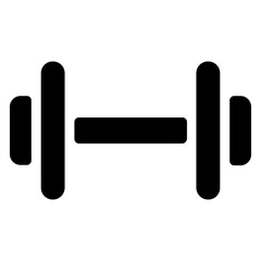Dumbbell Icon Black