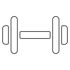 Fototapeta premium Dumbbell Icon Line