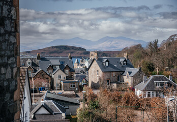 Traditional Stone Houses in Oban Scotland