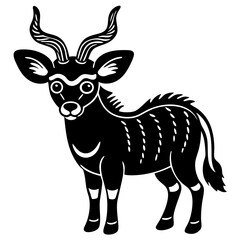 silhouette of a deer