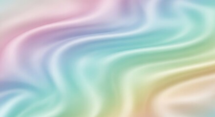 Obraz premium Pastel Rainbow Swirl Abstract Background Soft, Dreamy Texture