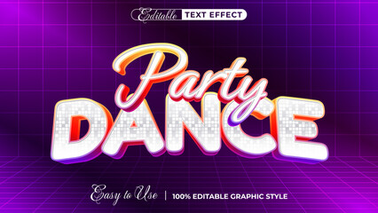 party dance - Editable Text Effect, Font Style