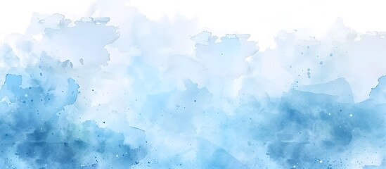 Obraz premium Pastel blue paper texture pattern background with space, Creative and painted cloudy sky blue watercolor background, Beautiful grunge blue background with space and for making graphics design.