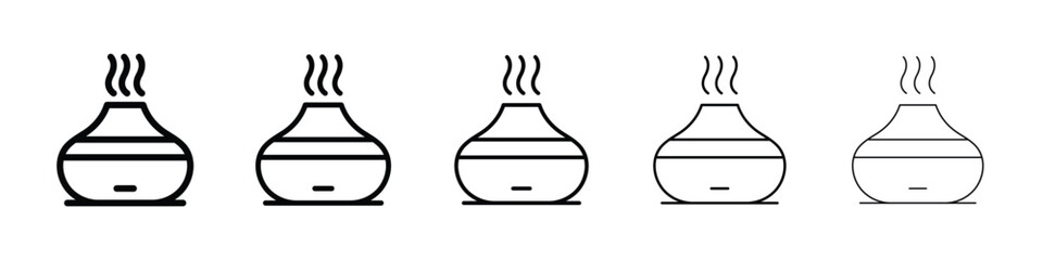 Diffuser icon logo in stroke lines collection