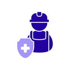 Icon a occupational safety, isolated against a clean background.