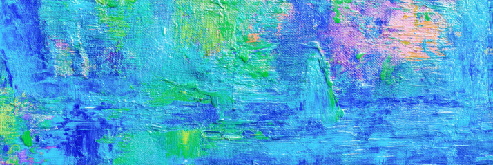 Monochrome green abstract oil painting showcasing rich textures and dynamic brush strokes