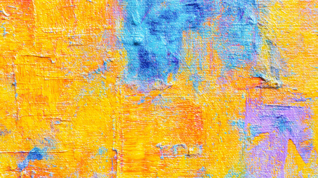 Dynamic exploration of monochrome yellow oil painting with rich texture - Powered by Adobe