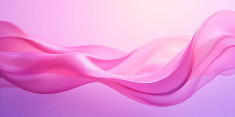 Soft pink and purple smoke waves create an elegant, flowing abstract texture on a white background