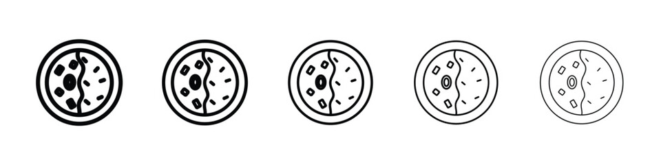 Kare raisu icon logo in stroke lines collection