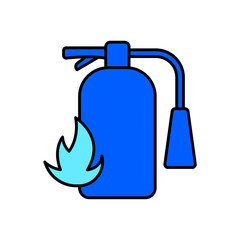 Icon a fire safety, isolated against a clean background.