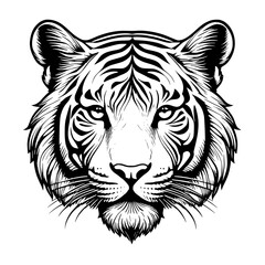 tiger head vector