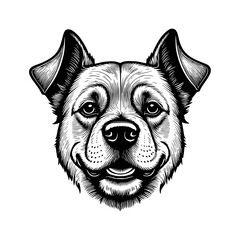 vector illustration of a dog