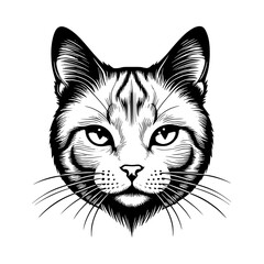 Cat Head vector 