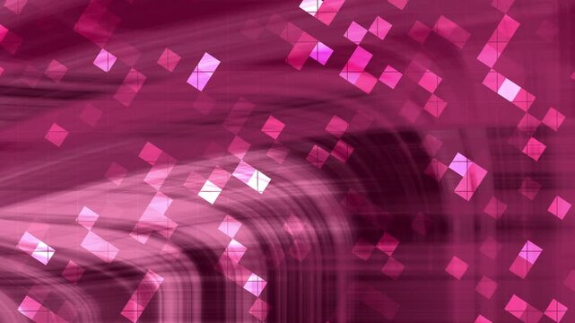 Astrazione di sfumature rosa e viola con pattern geometrici