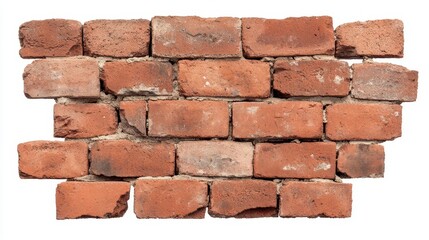Obraz premium Red Brick Wall Texture, Aged Bricks