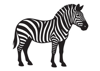 Fototapeta premium black zebra logo vector silhouette, zebra logo icon silhouette, zebra silhouette vector illustration, zebra silhouette vector logo on white background