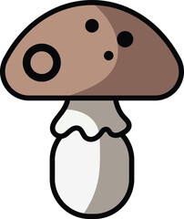 Mushroom Vector Illustration.