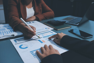 Business Documents, Auditor businesswoman checking searching document legal prepare paperwork or report for analysis TAX time,accountant Documents data contract partner deal in workplace office