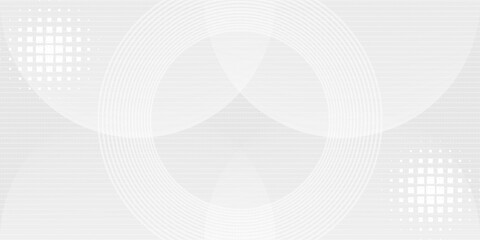 Abstract grey background with dynamic circle lines. vector illustration