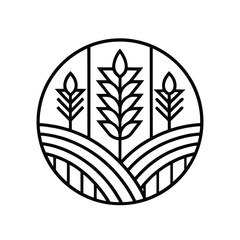 Vector Illustration of a Green Plant with Leaves in Flat Design Style
