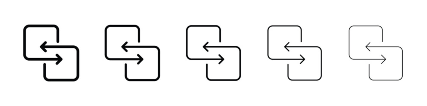 Replace icon logo in stroke lines collection