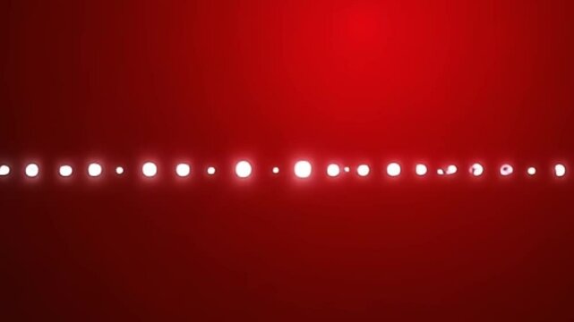 High quality abstract red vector psychedelic loop with simple white dot textures and modern style

