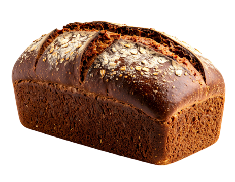 Artisan Bread: A freshly baked loaf of artisan bread, crusty on the outside, soft and fluffy on the inside, stands alone, a symbol of nourishment and culinary craftsmanship.