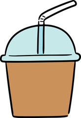 Illustration of beverage cup
