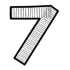 Font and number stripes