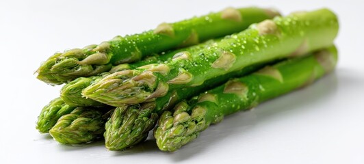 The vibrant green asparagus ready for healthy culinary creations.