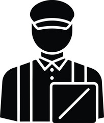 Courier Icon Outline Vector Illustration