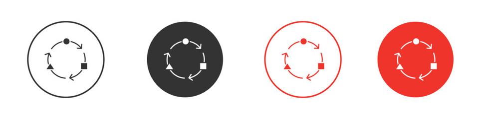 Adaptation icon Logos. Flat Vector Icon Design Template