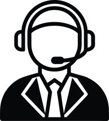 Customer Service Icon Outline Vector Illustration