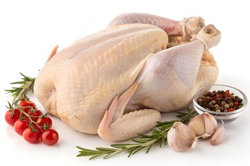 raw chicken breast with herbs