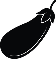 Eggplant Icon Outline Vector Illustration