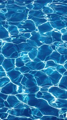 Obraz premium Ripples and Reflections on Blue Water Surface