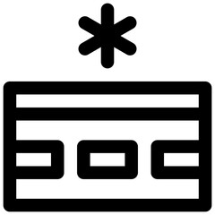 Obraz premium Icy roads. Editable stroke vector icon.